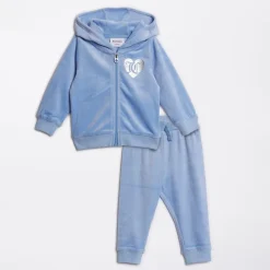 Clearance Baby Piger Velour Træningsdragt Della Robbia Blå Træningsdragter Og Sæt