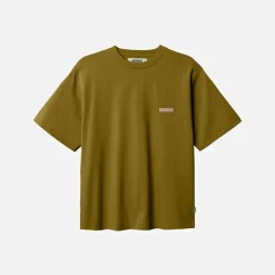Clearance Baine Space T-shirt Dark Green Dame Overdele·T-Shirts|T-Shirts, Poloer Og Skjorter·T-Shirts Og Undertrøjer