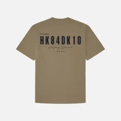Discount Baine 8410 T Shirt Mørke/​Kolt Dark Brown-Cobalt Dame Overdele·T-Shirts|T-Shirts, Poloer Og Skjorter·T-Shirts Og Undertrøjer