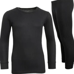 Outlet Børne Baselayer Sort Træningsdragter Og Sæt|Sæt