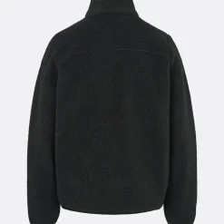 Outlet Børne Fleece Jakke Sort Hættetrøjer Og Sweatshirts|Jakker Og Frakker