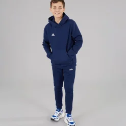 Outlet Børn Entrada 22 Pullover Hoodie Team Navy Blue Tøj|Hættetrøjer Og Sweatshirts