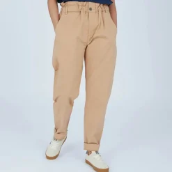 Online Bukser i Chino til Kvinder Beige Dame Jeans, Bukser Og Leggings·Bukser