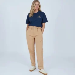 Online Bukser i Chino til Kvinder Beige Dame Jeans, Bukser Og Leggings·Bukser
