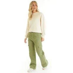 Sale Cargobukser til kvinder Azlyn Salvie Dame Jeans, Bukser Og Leggings·Cargobukser|Jeans, Bukser Og Leggings·Bukser