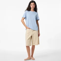 Sale Dame Anora T Shirt Cashmere Blue Dame Overdele·T-Shirts|Overdele·Overdele