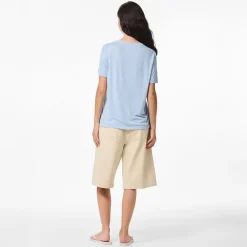 Sale Dame Anora T Shirt Cashmere Blue Dame Overdele·T-Shirts|Overdele·Overdele