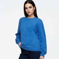 Outlet Dame Asla Sweater 4041 Star Sapphire Dame Trøjer Og Cardigans·Trøjer
