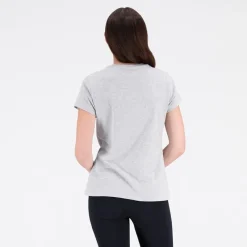Hot Dame Basic Stacked Logo T-Shirt Athletic Grå Dame Træning|Overdele