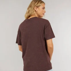 Clearance Dame Berlanne T-shirt Vasket Mauve Vin Dame Overdele·T-Shirts|Overdele·Overdele