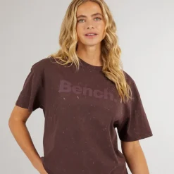 Clearance Dame Berlanne T-shirt Vasket Mauve Vin Dame Overdele·T-Shirts|Overdele·Overdele