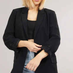 New Dame Blazer Blanca Life 3/​4 Løstsiddende Sort Dame Jakker Og Frakker·Jakker Og Frakker|Jakker Og Frakker·Lette Jakker