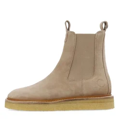 Outlet Dame Casdea Chelsea støvler ruskind Beige Dame Støvler|Støvler