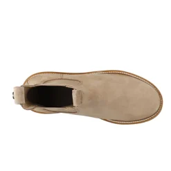Outlet Dame Casdea Chelsea støvler ruskind Beige Dame Støvler|Støvler