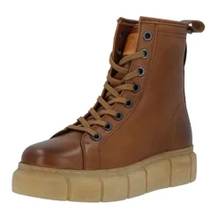Outlet Dame Casflora Blonde Støvler Læder Cognac Dame Støvler|Støvler