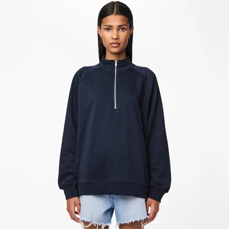Clearance Dame Chilli Halv lynlås sweatshirt Sky Captain Dame Hættetrøjer Og Sweatshirts·Sweatshirts