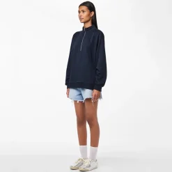 Clearance Dame Chilli Halv lynlås sweatshirt Sky Captain Dame Hættetrøjer Og Sweatshirts·Sweatshirts