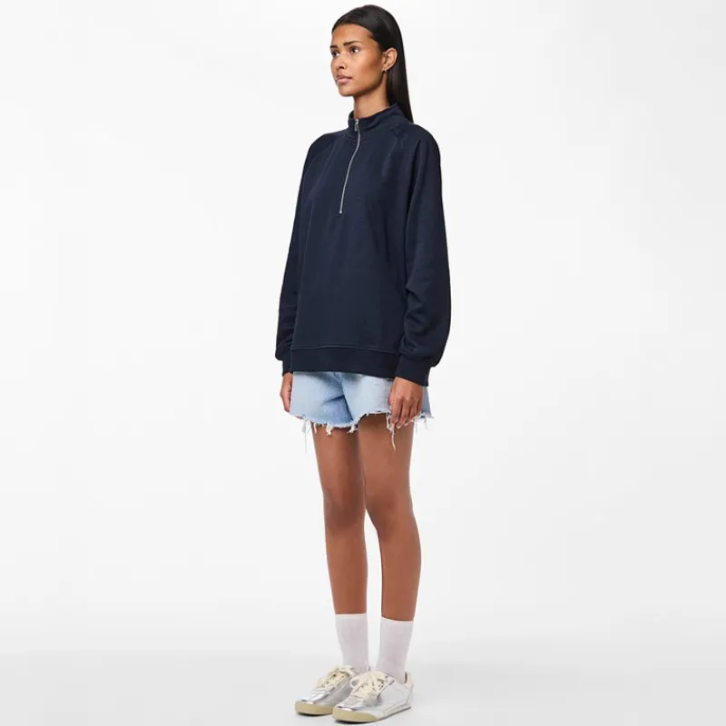 Clearance Dame Chilli Halv lynlås sweatshirt Sky Captain Dame Hættetrøjer Og Sweatshirts·Sweatshirts