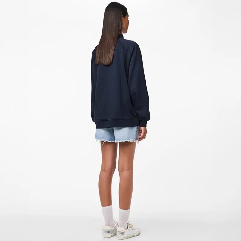Clearance Dame Chilli Halv lynlås sweatshirt Sky Captain Dame Hættetrøjer Og Sweatshirts·Sweatshirts