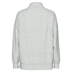 Hot Dame Chilli Halv lynlås sweatshirt Light Grey Melange Dame Hættetrøjer Og Sweatshirts·Sweatshirts
