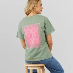 New Dame Coatbridge T-shirt Green Bay Dame Overdele·T-Shirts|Overdele·Overdele