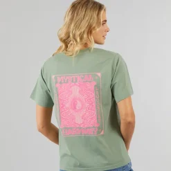 New Dame Coatbridge T-shirt Green Bay Dame Overdele·T-Shirts|Overdele·Overdele