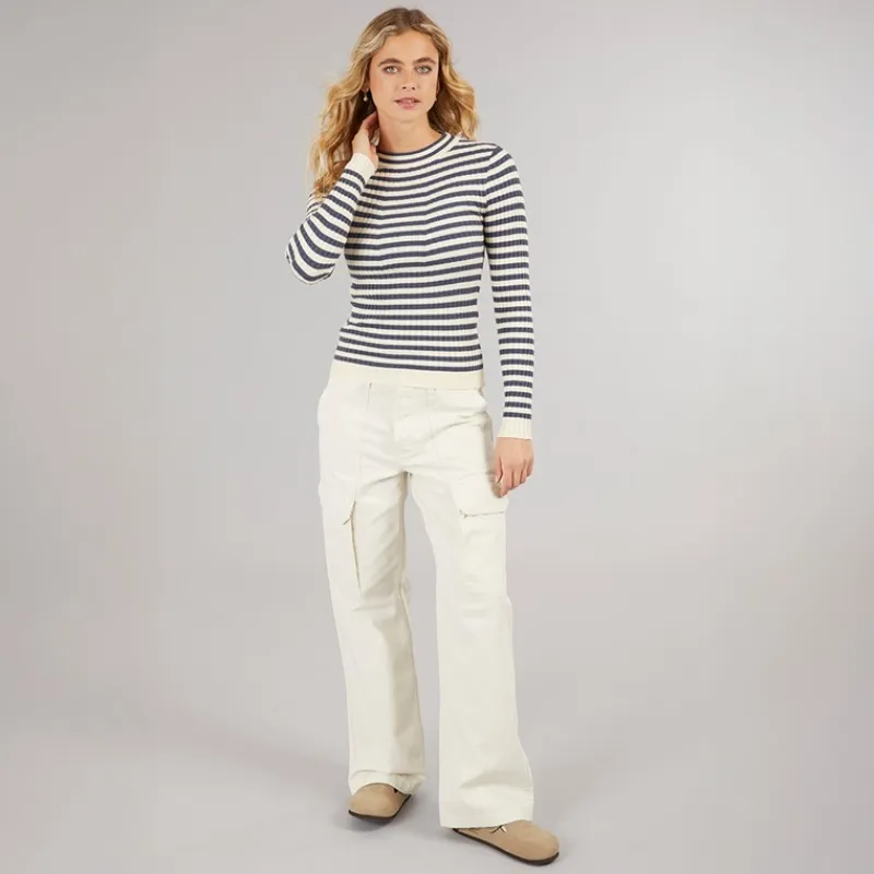 Clearance Dame Crista O Hals Strikket Sweater Ombre Blue Dame Trøjer Og Cardigans·Trøjer|Overdele·Overdele
