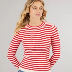 Hot Dame Crista O Hals Strikket Sweater Lollipop Dame Trøjer Og Cardigans·Trøjer|Overdele·Overdele