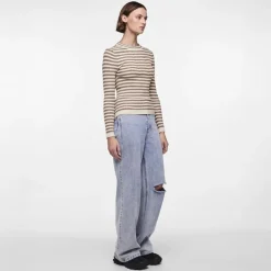 Sale Dame Crista O Hals Strikket Sweater Fossil Dame Trøjer Og Cardigans·Trøjer