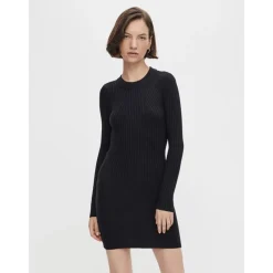 Clearance Dame Crista O Neck Kjoler Sort Dame Kjoler Og Nederdele·Kjoler
