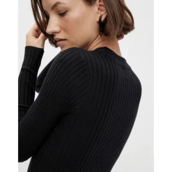 Clearance Dame Crista O Neck Kjoler Sort Dame Kjoler Og Nederdele·Kjoler