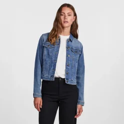 Online Dame denim jakke Medium Blue Denim Dame Jakker Og Frakker·Jakker Og Frakker|Jakker Og Frakker·Lette Jakker