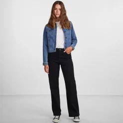 Online Dame denim jakke Medium Blue Denim Dame Jakker Og Frakker·Jakker Og Frakker|Jakker Og Frakker·Lette Jakker