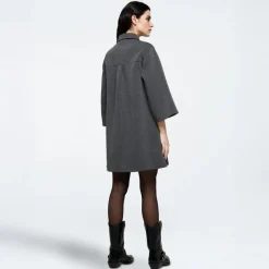 Sale Dame Ellianna Kjole 980M Dark Grey Melange Dame Kjoler Og Nederdele·Kjoler