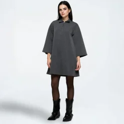 Sale Dame Ellianna Kjole 980M Dark Grey Melange Dame Kjoler Og Nederdele·Kjoler