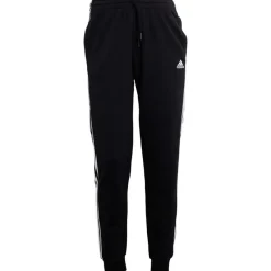 Hot Dame Essentials 3-Stripes French Terry Bukser Sort/​Hvid Dame Sport Træningsbukser|Træningsdragter Og Joggingbukser·Joggingbukser