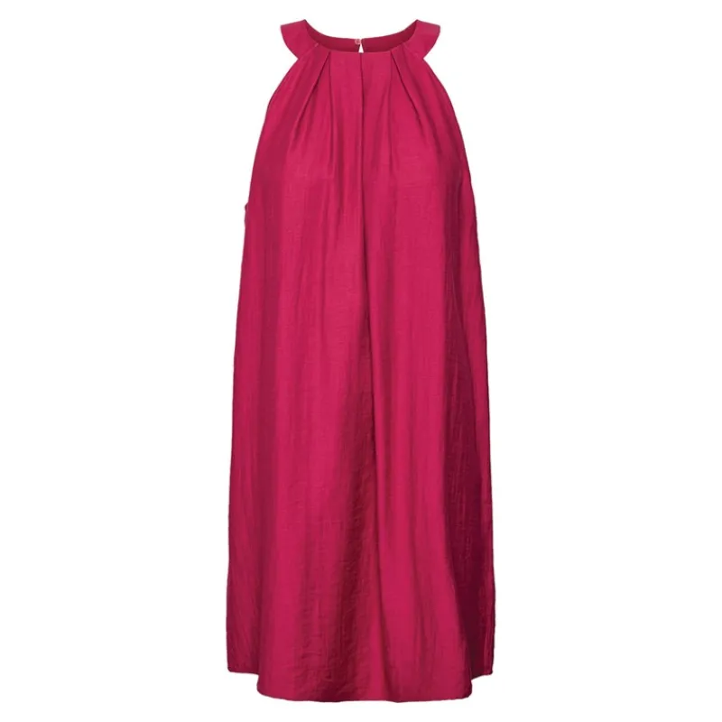 Dame Evalina Halterneck Mini Kjole Sangria Dame Kjoler Og Nederdele·Kjoler