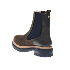 Outlet Dame Fall 21 Suede Mode støvler kakigrøn Dame Støvler|Støvler