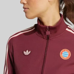 Sale Dame FCB FC Bayern München Icon Træningsjakke Shadow Red Dame Træning|Overdele