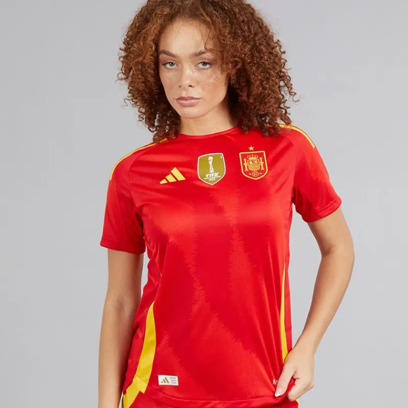 Clearance Dame FEF Spanien Dame 24/25 Autentisk Hjemme Trøje Better Scarlet Dame Træning|Overdele