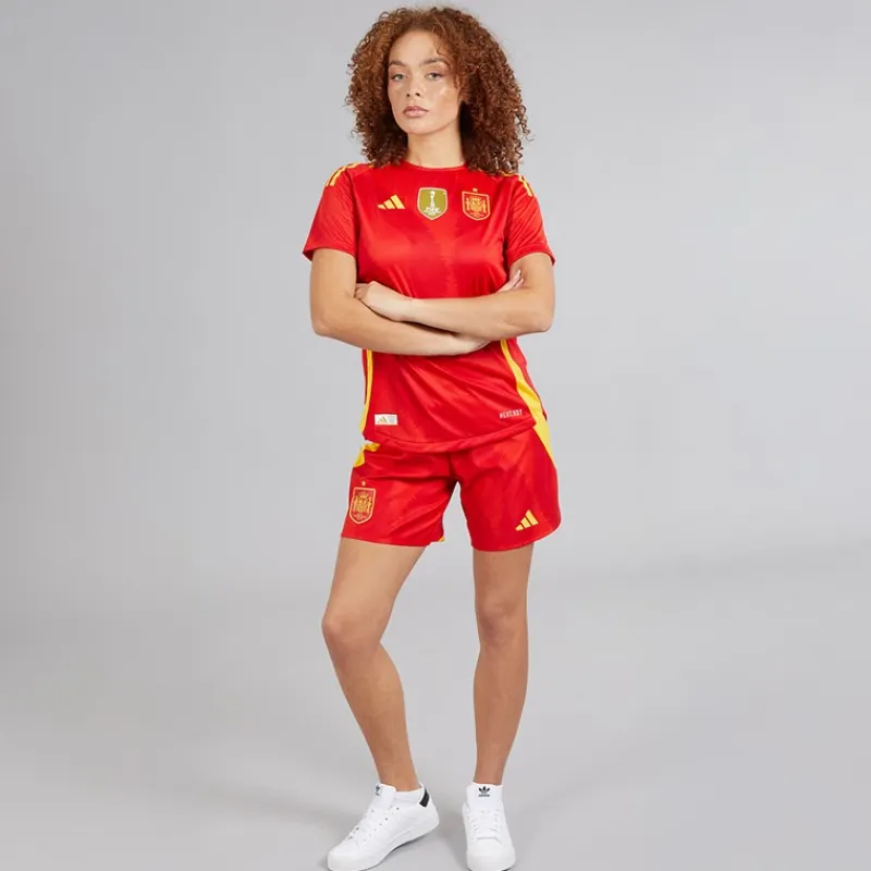 Online Dame FEF Spanien Dame 24/25 Autentiske Hjemme Shorts Better Scarlet Dame Træning|Shorts·Alt Shorts