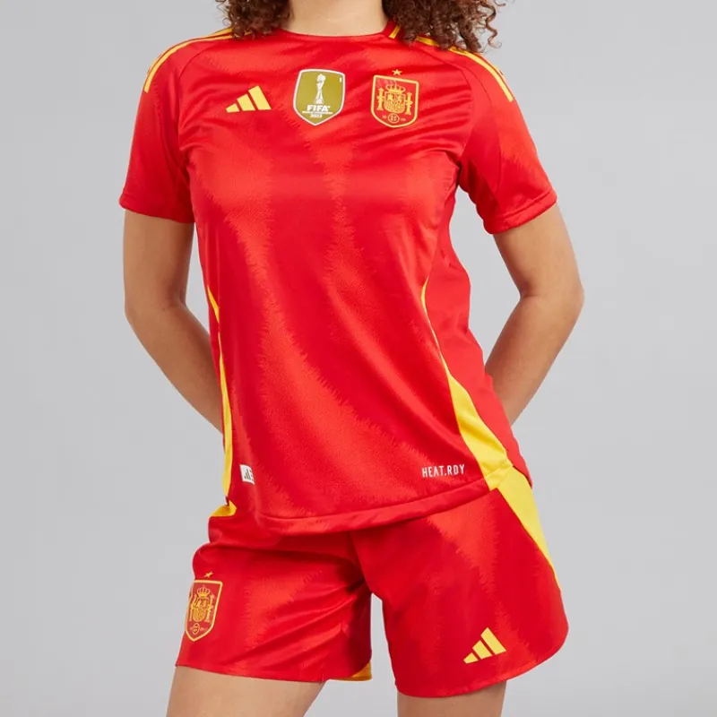Online Dame FEF Spanien Dame 24/25 Autentiske Hjemme Shorts Better Scarlet Dame Træning|Shorts·Alt Shorts