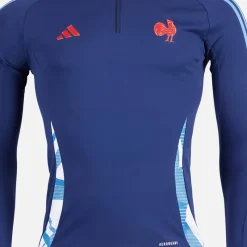 Sale Dame FFR Frankrig Rugby Trænings Top Dark Blue Dame Træning|Overdele