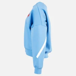 New Dame FFR Frankrig Rugby Z.N.E. Rejse Sweatshirt Focus Blue Dame Træning|Overdele