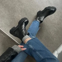 New Dame Follow The Way støvler 038 Black Patent Dame Støvler|Støvler