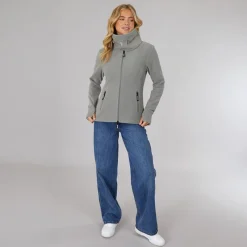Sale Dame Funnel Microfleece Track Top Grafit Grå Dame Jakker Og Frakker·Fleecetøj|Hættetrøjer Og Sweatshirts·Fleecetøj