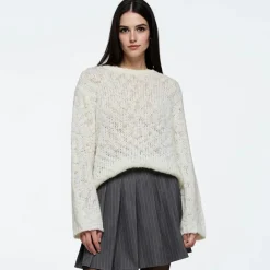 Hot Dame Fylla Sweater 0105 Antique White Dame Trøjer Og Cardigans·Trøjer