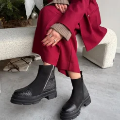 Discount Dame God stemning kun støvler 0001 Black Dame Støvler|Støvler