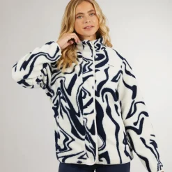 Dame Gorla Borg Fleece Vinter /​Navy Hvirvel Dame Jakker Og Frakker·Fleecetøj|Hættetrøjer Og Sweatshirts·Fleecetøj