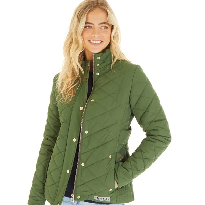 Discount Dame Great Outdoors Vatteret Grøn Dame Jakker Og Frakker·Jakker Og Frakker